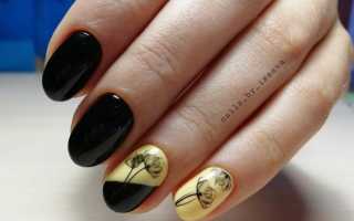 Темный маникюр 2021: новинки модного дизайна ногтей. Более 100 фото