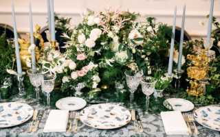 Красивая сервировка свадебного стола своими руками – правила и советы