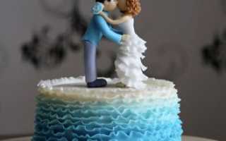 Скромный, но не дешевый – небольшой свадебный торт без мастики и с ее применением