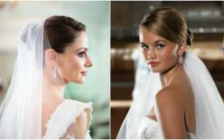 Свадебные прически с фатой — 100 красивых вариантов