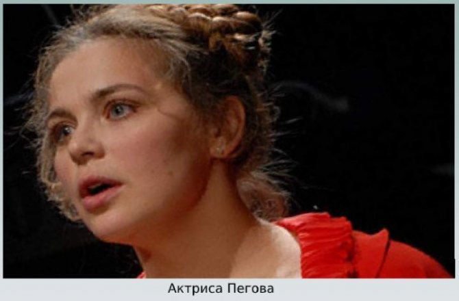 Актриса на сцене