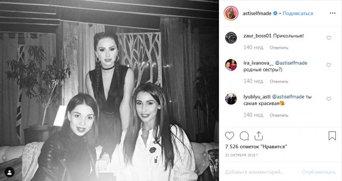 Анна Дзюба с сестрами