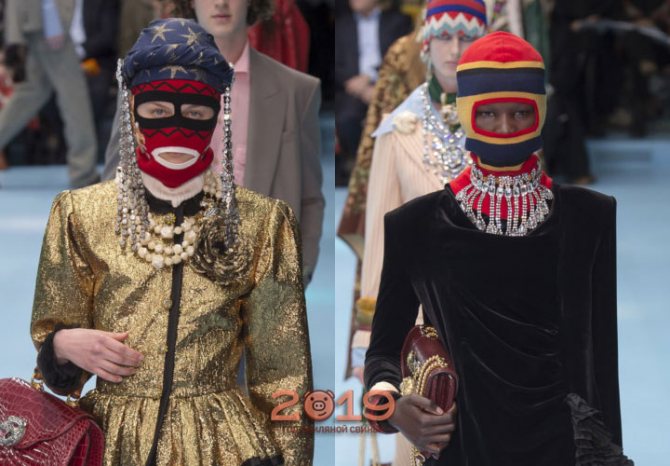 Балаклавы Gucci осень-зима 2018-2019