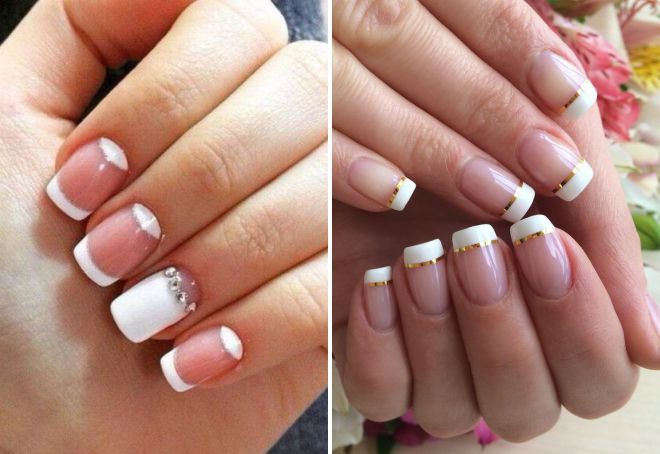 французский маникюр 2021 на свадьбу