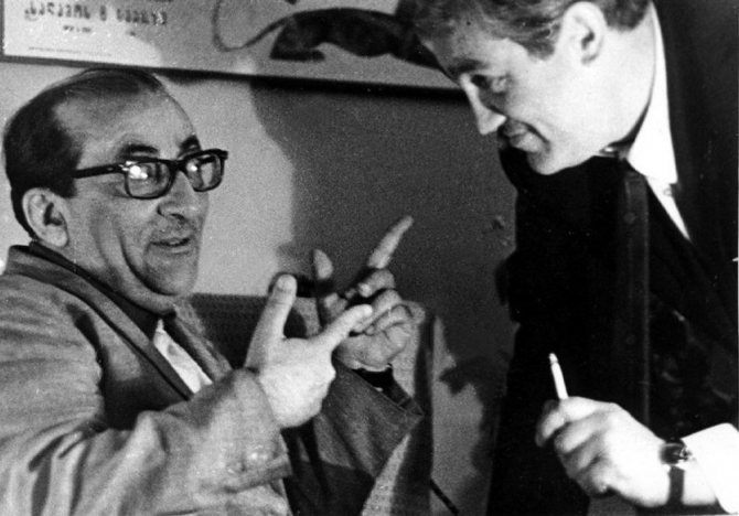 Георгий Товстоногов и Павел Луспекаев