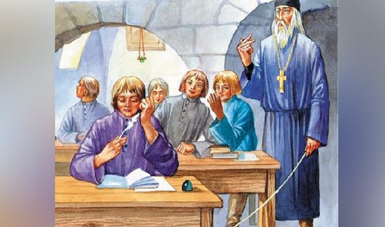 Грамоту Михаил Ломоносов стал осваивать в 12 лет