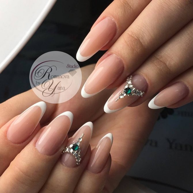 Идеи свадебного маникюра : виды френча для свадьбы