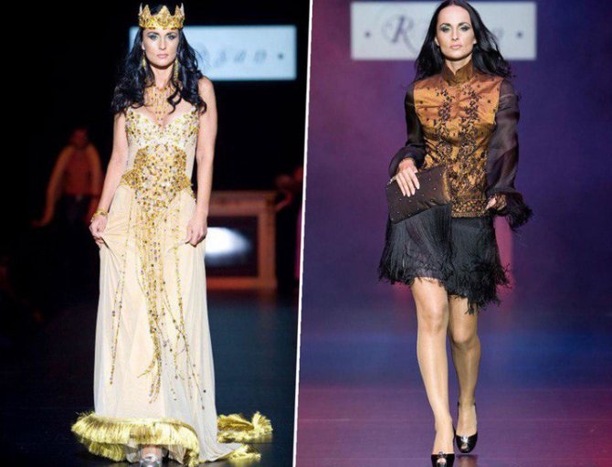 ирина волк на показе мод