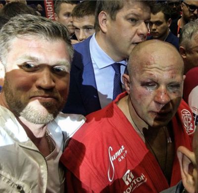 Избитый Федор Емельяненко