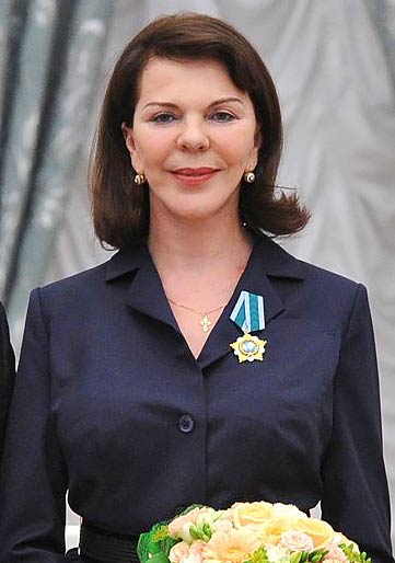 Консуэло де Авиланд на церемонии вручения Ордена Дружбы в Кремле.