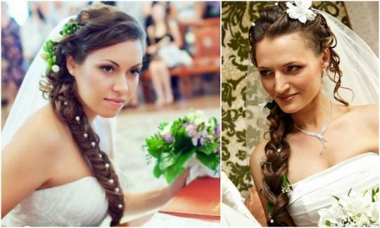 красивые свадебные прически на длинные волосы фото2015