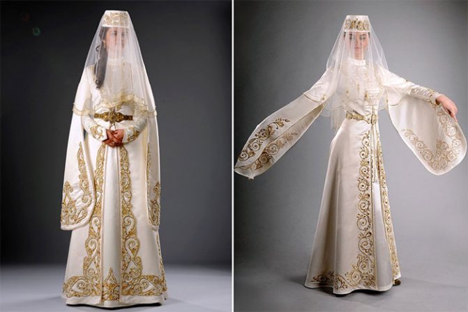 Крой осетинского свадебного наряда