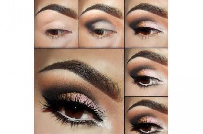 Макияж глаз в технике «Птичка»