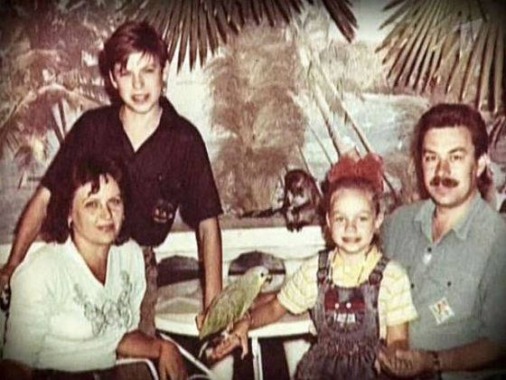 Маленький Дима Дюжев с семьей