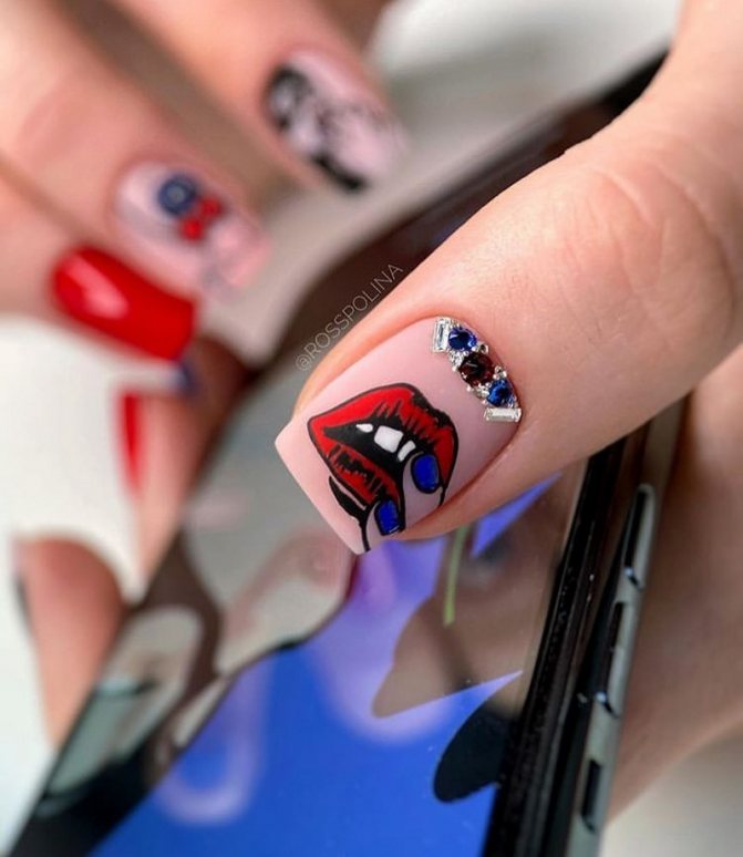 Маникюр на квадратные ноготки в сезоне 2021-2022. Фото. Тренды