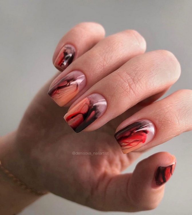 Маникюр на квадратные ноготки в сезоне 2021-2022. Фото. Тренды