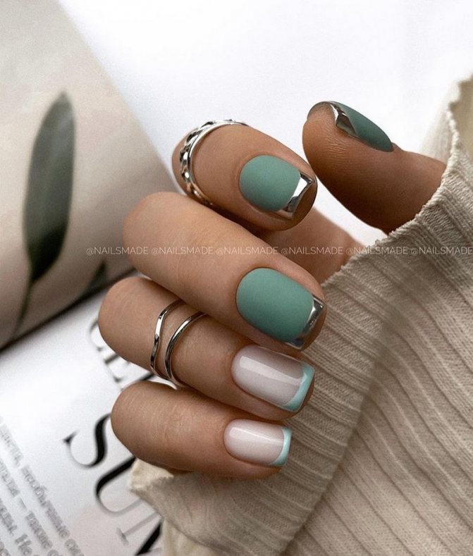 Маникюр на квадратные ноготки в сезоне 2021-2022. Фото. Тренды