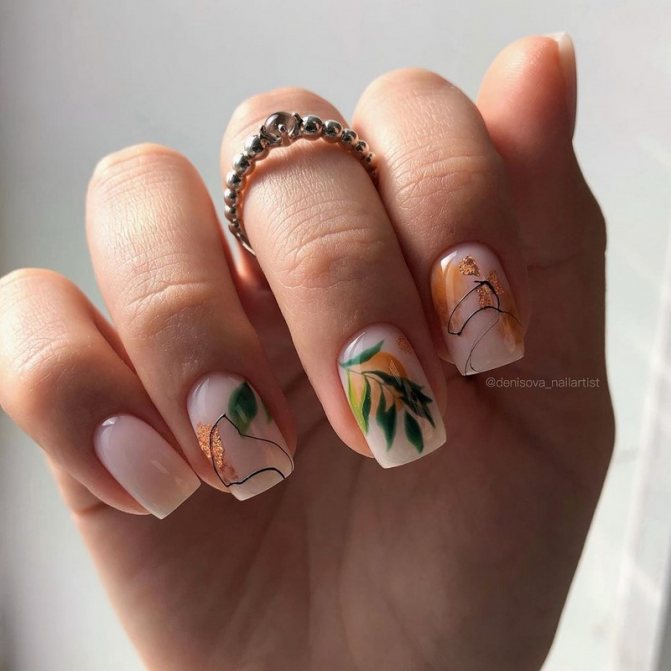 Маникюр на квадратные ноготки в сезоне 2021-2022. Фото. Тренды