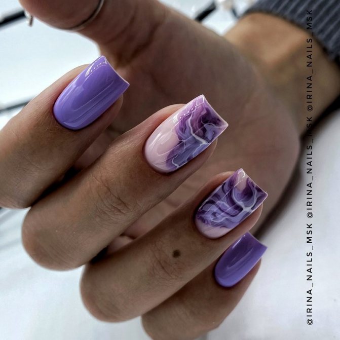 Маникюр на квадратные ноготки в сезоне 2021-2022. Фото. Тренды