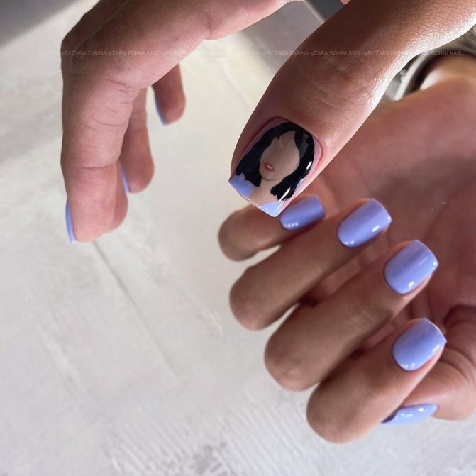 Маникюр на квадратные ноготки в сезоне 2021-2022. Фото. Тренды