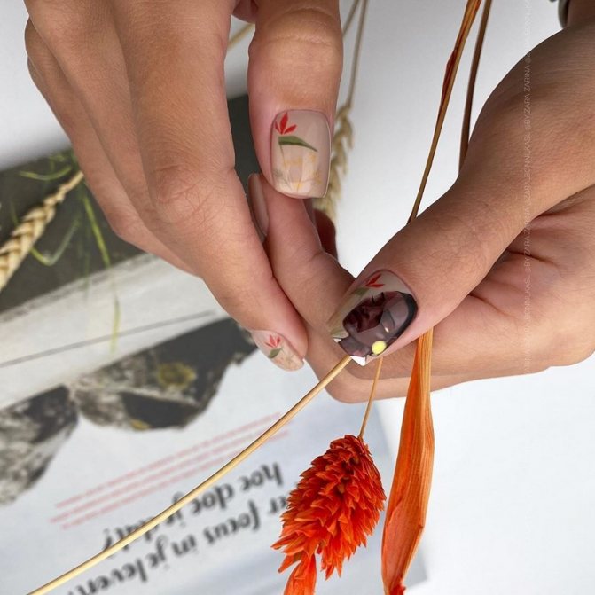 Маникюр на квадратные ноготки в сезоне 2021-2022. Фото. Тренды