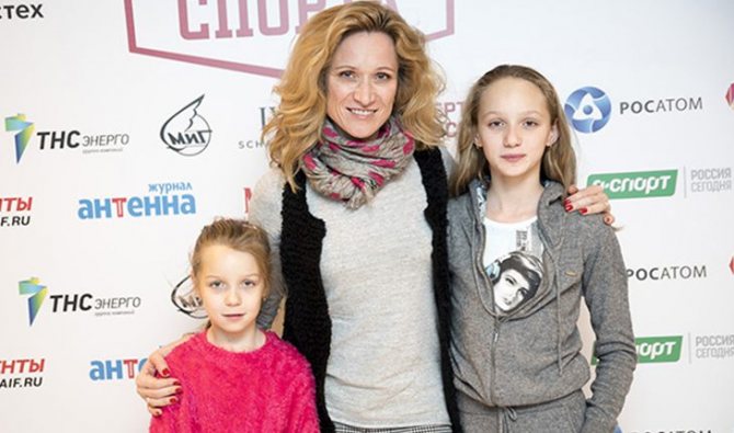 Мария Киселева с детьми