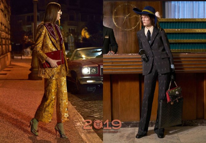 Модные образы от Гуччи зима 2018-2019