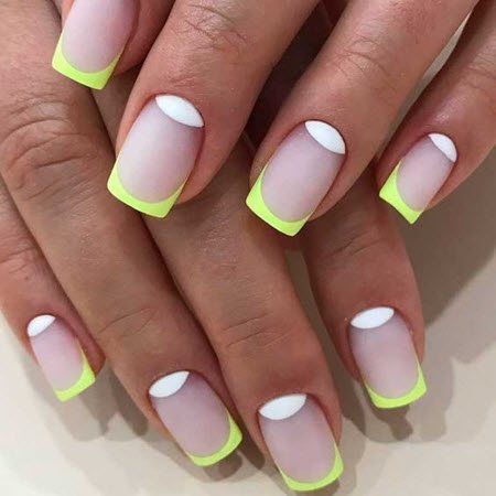 Модный и оригинальный французский маникюр