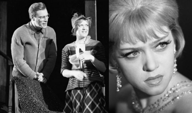 Молодая Алиса Фрейндлих в спектакле «Пигмалион»