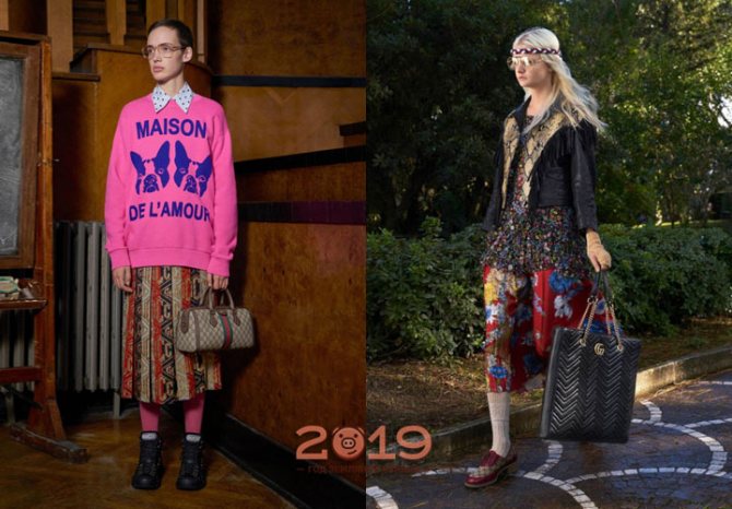 Молодежные образы Gucci осень-зима 2018-2019