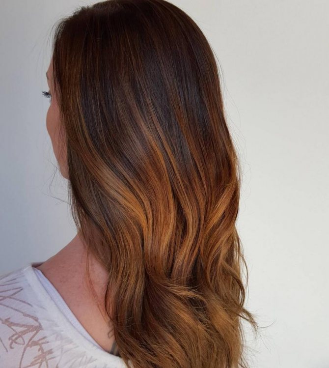 окрашивание в сложной технике