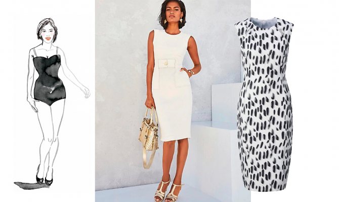 платье по фигуре для Х-типа