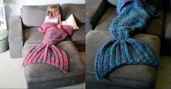 Плед русалка: новогодний подарок 2017