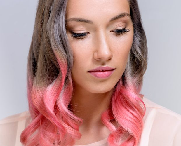 покрасить волосы в два цвета