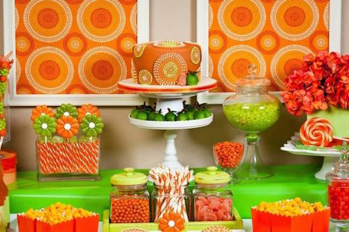 сервировка сладкого стола