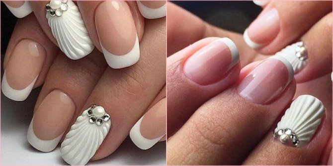 Стильная имитация ракушки