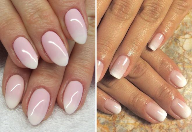свадебный маникюр 2021 градиент