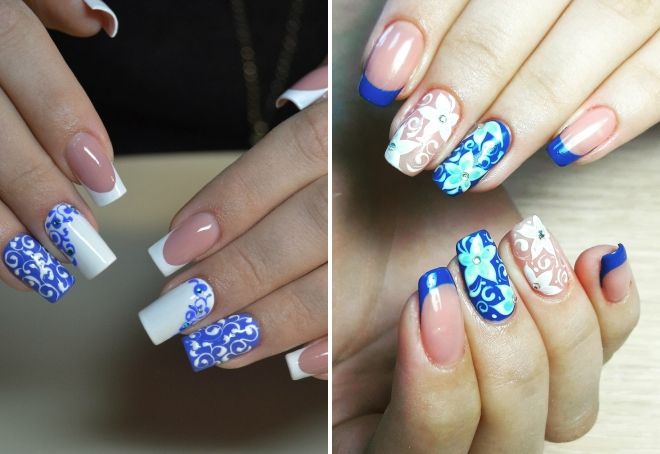 свадебный синий френч