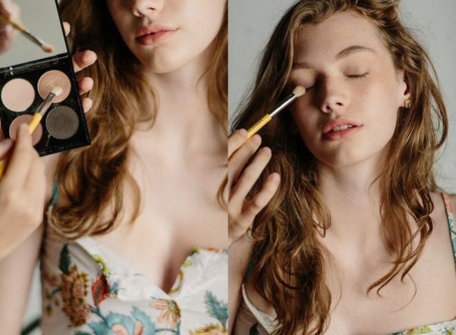 Тени выбираются наиболее незаметные