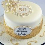 Торт на золотую годовщину (50 лет свадьбы)