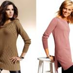 удлиненные женские свитера