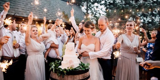 В формате свадебной вечеринки