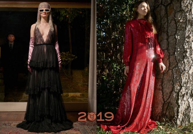 Вечерние образы Gucci зима 2018-2019