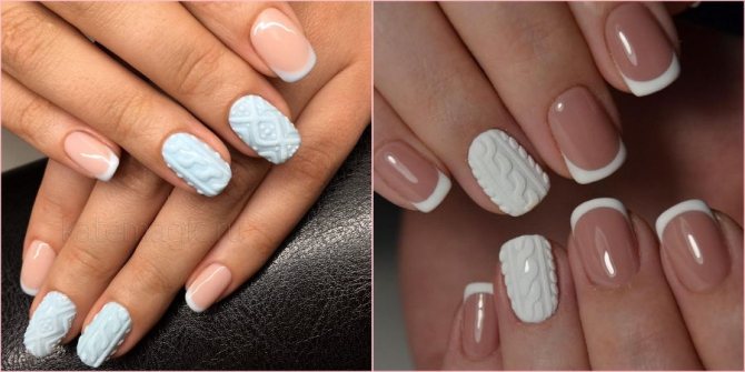 Вязанный свитерок дополнит образ новобрачной